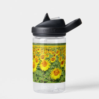 Sunflower field water bottle