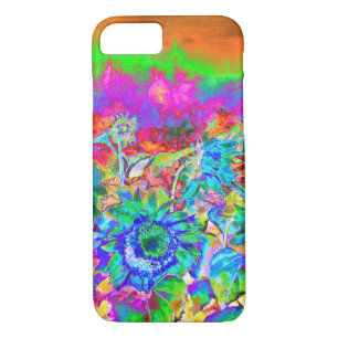 Sunflower Fields - blue Case-Mate iPhone Case