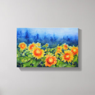 Sunflower Fields Canvas Print