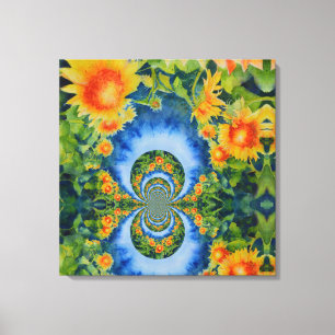 Sunflower fields forever canvas print