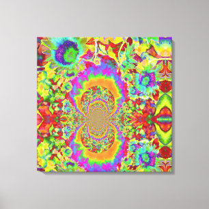 sunflower fields forever - orange canvas print