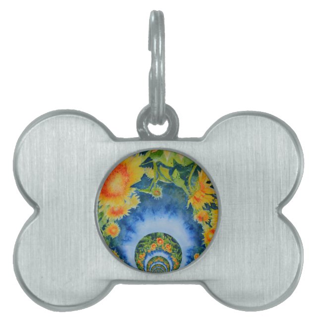 Sunflower Fields Forever Pet Tag (Front)