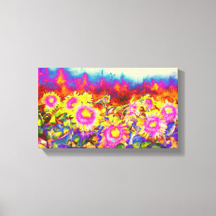 Sunflower Fields solar Canvas Print