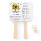 Sunflower Fields Wedding Program