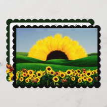 SUNFLOWER Flat Holiday Card