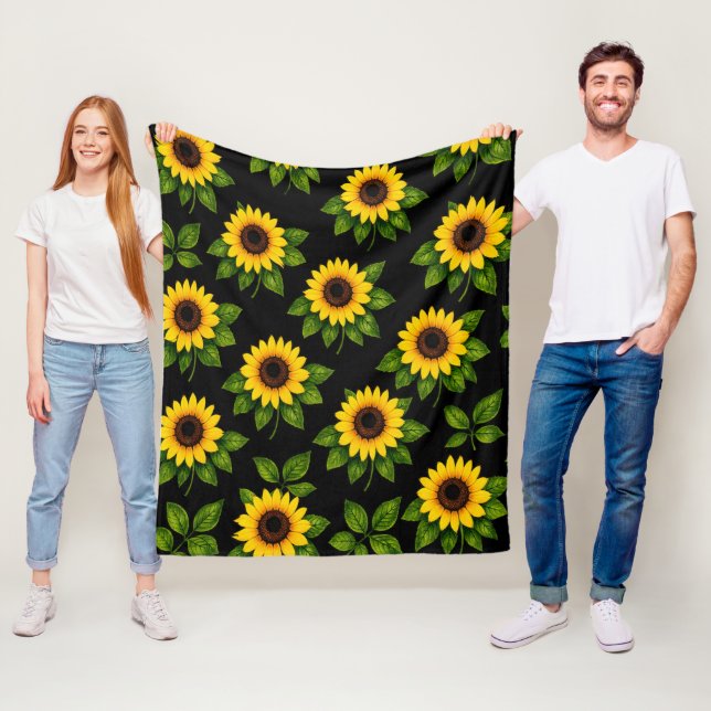 Sunflower Fleece Blanket (In Situ)
