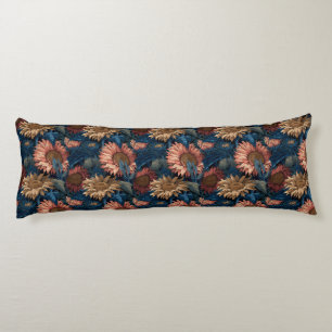 Sunflower Floral Apartment Decor Unique Bed Body Cushion