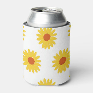 Sunflower Floral Elegant Drink Summer  Can Cooler