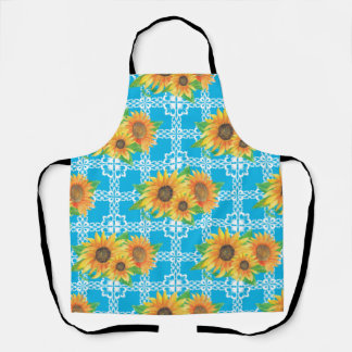 Sunflower Floral Frog Apron