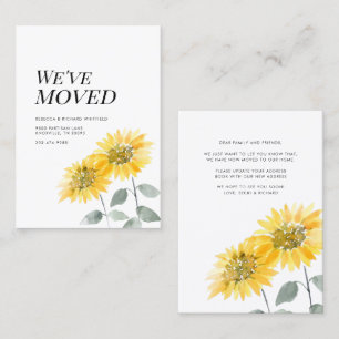 Sunflower Floral Moving Announcement