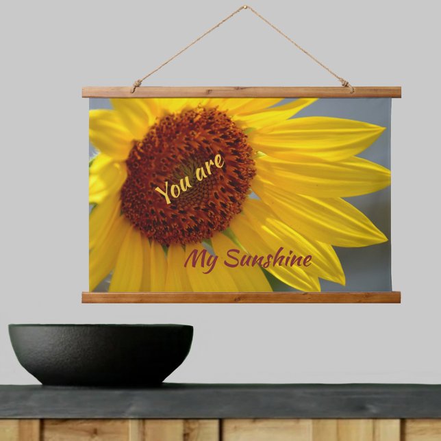 Sunflower Floral My Sunshine Photographic Hanging Tapestry (Creator Uploaded)