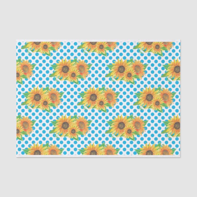 Sunflower Floral Outfits Tissue Paper (Front)
