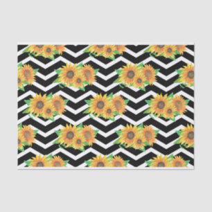 Sunflower Floral Wreath Tissue Paper