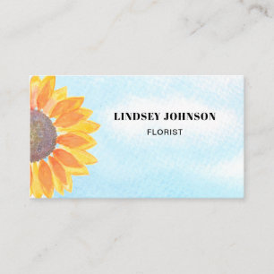 Sunflower Florist  Business Card