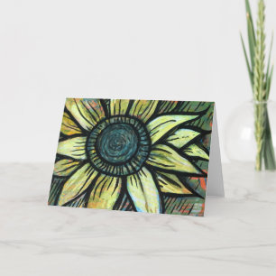 Sunflower flower earth day Sunflowers Art Card