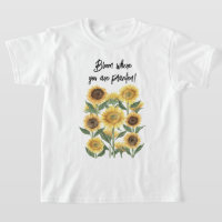 Sunflower Flower Floral Personalised Quote