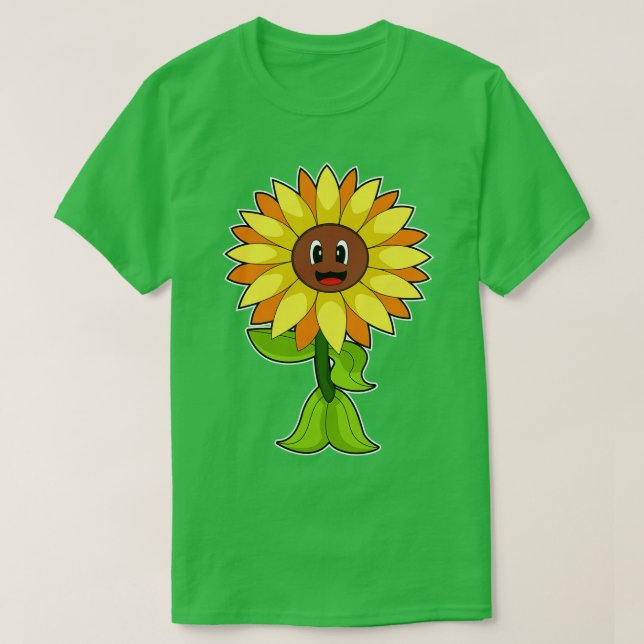 Sunflower Flower T-Shirt (Design Front)