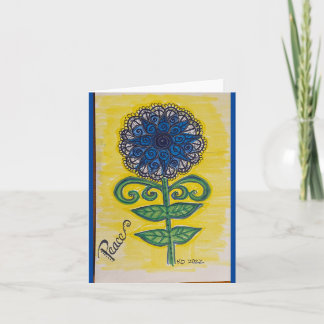 Sunflower for Peace Card