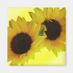Sunflower Fridge Magnet Cheerful Flower Gift