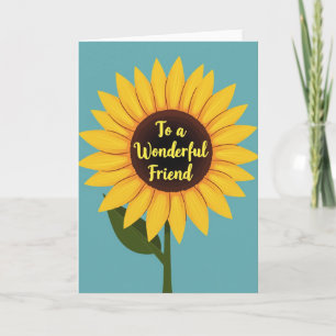 Sunflower Friend Mothers Day Card