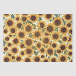Sunflower Garden In Full Bloom Tissue Paper