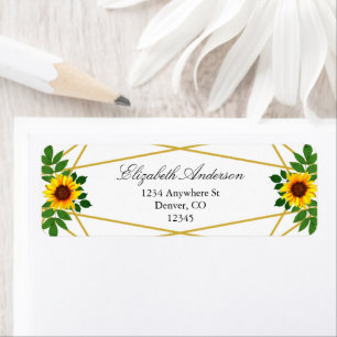 Sunflower Geometric Wedding