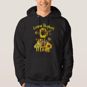 Sunflower German Shepherd Mum Dog Mother's Day Hoodie
