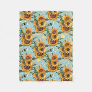 Sunflower Gifts   Bright As A Sunflower Fleece Blanket