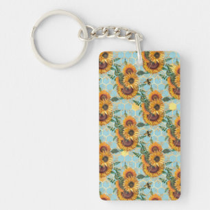 Sunflower Gifts Bright As A Sunflower Key Ring