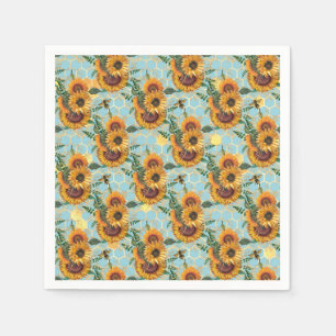 Sunflower Gifts Bright As A Sunflower Napkin