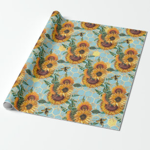 Sunflower Gifts   Bright As A Sunflower Wrapping Paper