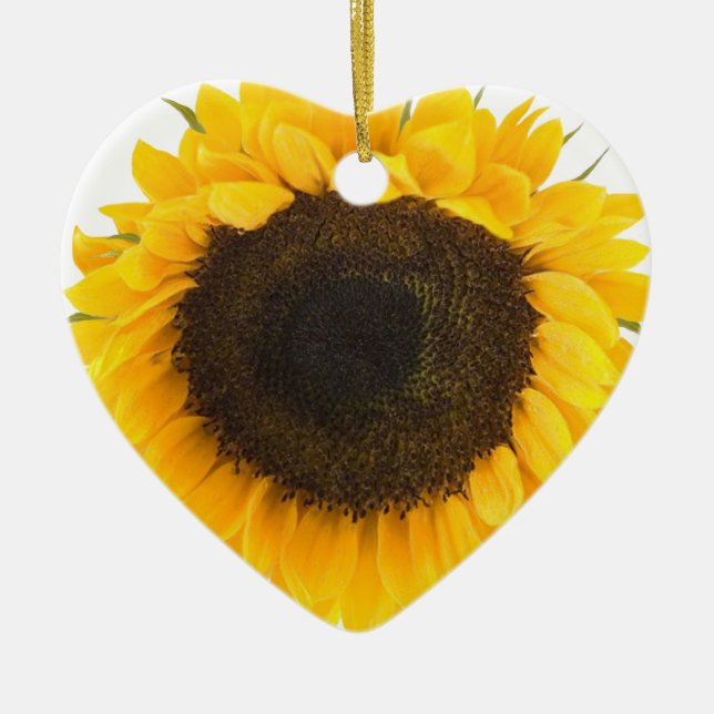 Sunflower Gifts Ceramic Tree Decoration (Front)