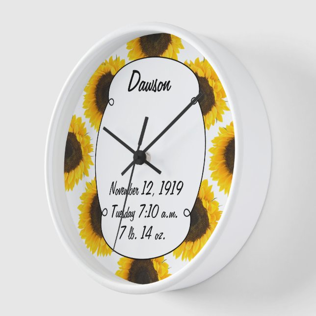 Sunflower Gifts Clock (Angle)
