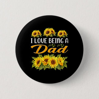 Sunflower Gifts For Dad Pregnancy Announcement App 6 Cm Round Badge
