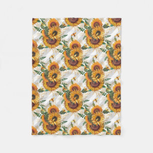 Sunflower Gifts   Look At The Sunflower Fleece Blanket