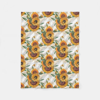 Sunflower Gifts | Look At The Sunflower Fleece Blanket