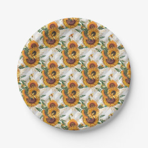 Sunflower Gifts Look At The Sunflower Paper Plate