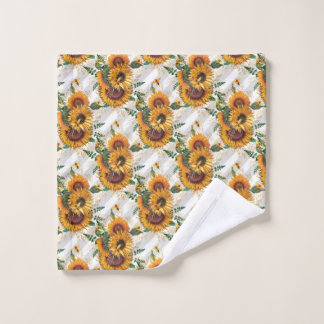 Sunflower Gifts | Look At The Sunflower Wash Cloth