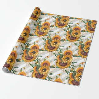 Sunflower Gifts | Look At The Sunflower Wrapping Paper