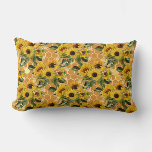 Sunflower Gifts   Make It Like A Sunflower Lumbar Cushion
