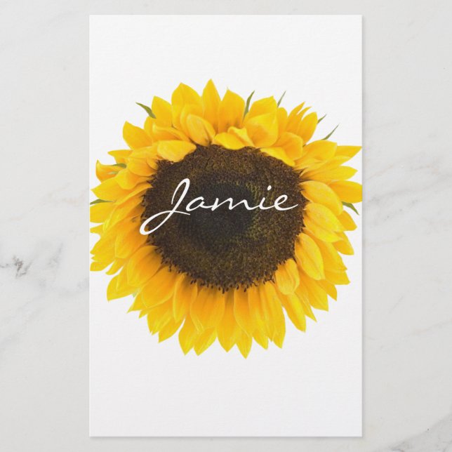 Sunflower Gifts Stationery (Front)