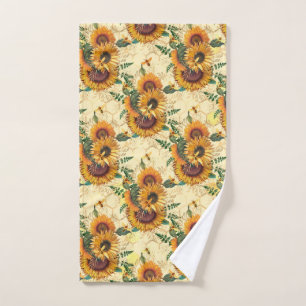 Sunflower Gifts   Sunflower Turn Surrounded Hand Towel