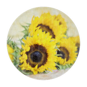 Sunflower Glass Cutting Board