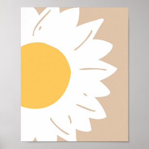 Sunflower Glow – Minimalist Floral Wall Art