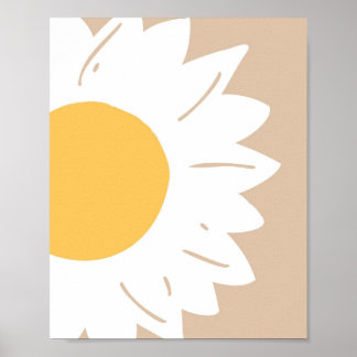 Sunflower Glow – Minimalist Floral Wall Art