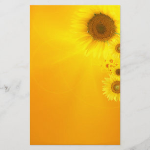 Sunflower Glow Stationery