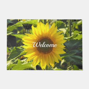 Sunflower Glow Welcome Mat