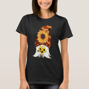 Sunflower Gnome Animal Girl Women Summer Gnome T-Shirt