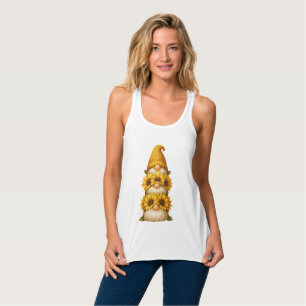 Sunflower Gnome Hidden Smiles Beneath the Golden Singlet