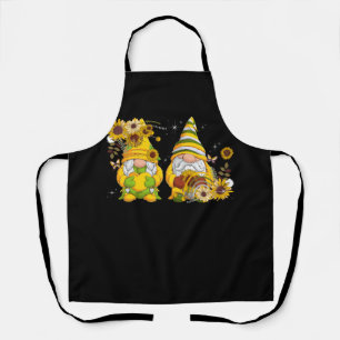 Sunflower Gnomes Shows Heart Love For Summer Vacat Apron